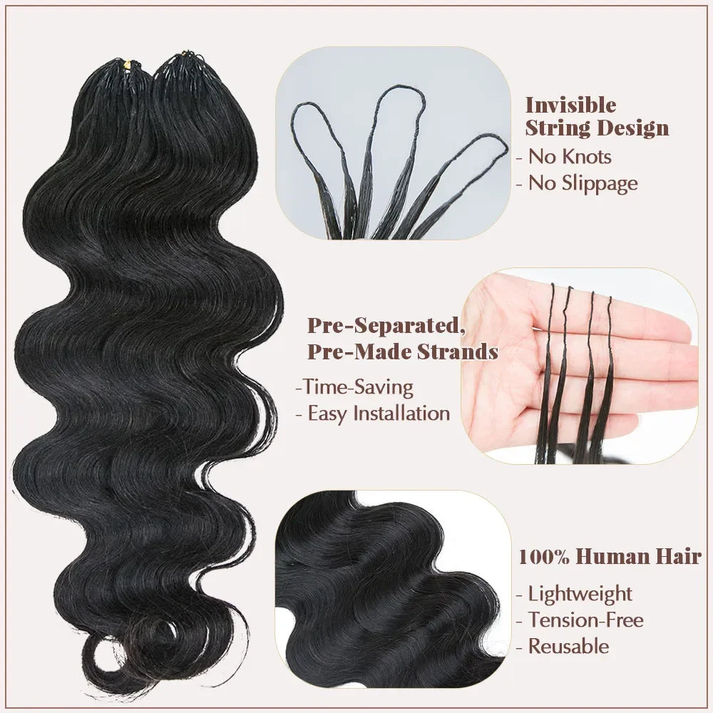 Body Wave Crochet Hair Human Hair