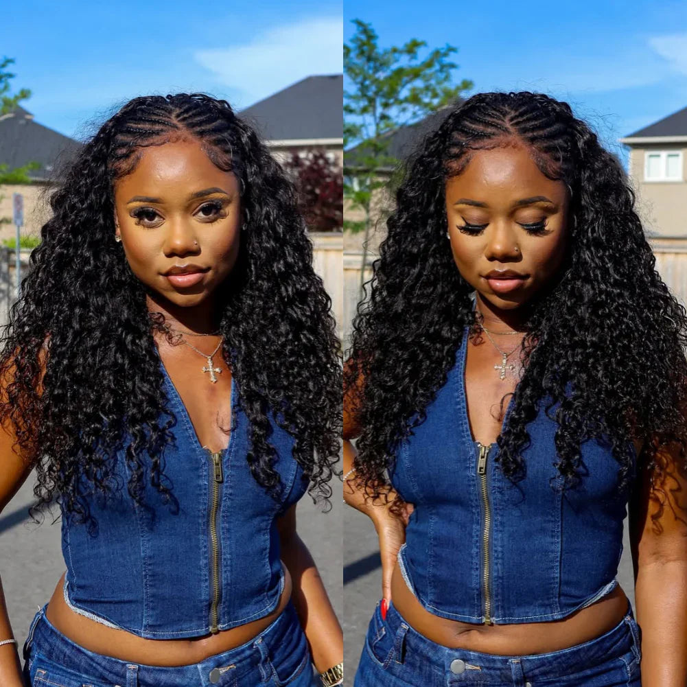 deep wave human crochet hair