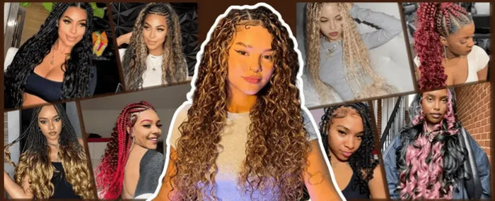 top 60 braids with curls