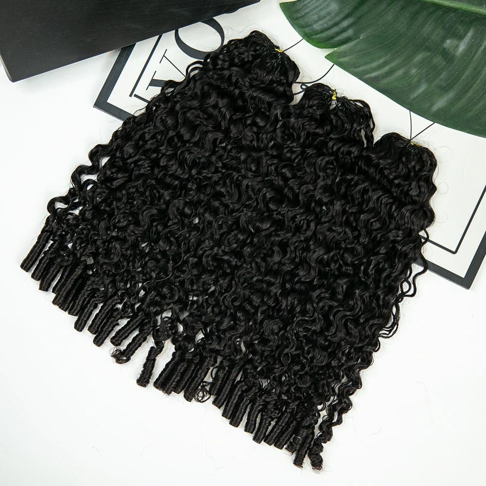 Human Crochet Hair Water Curly Fulani
