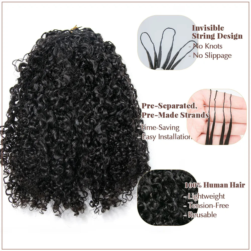 crochet hair multi textured human hair