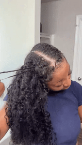 human curly crochet hair