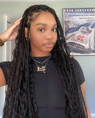 knotless goddess braids with human hair